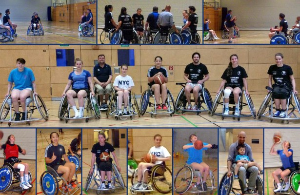 NARVA spielt Rollstuhlbasketball